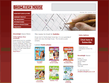 Tablet Screenshot of bromleighhouse.com